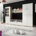 Mobila living, stejar sonoma / alb mat, FREDO